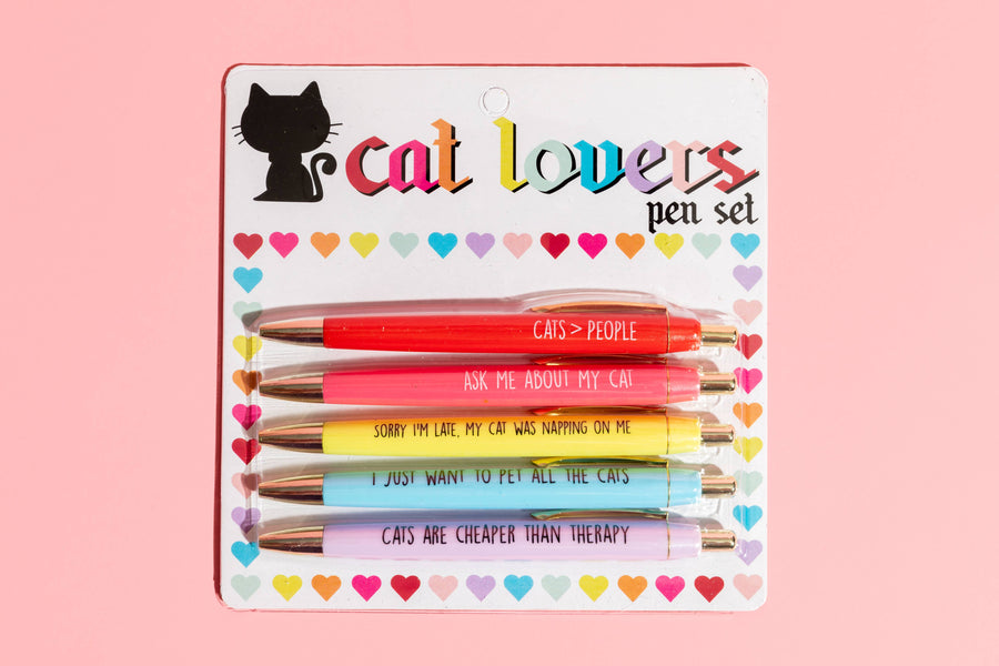 Cat Lovers Fun Pen Set