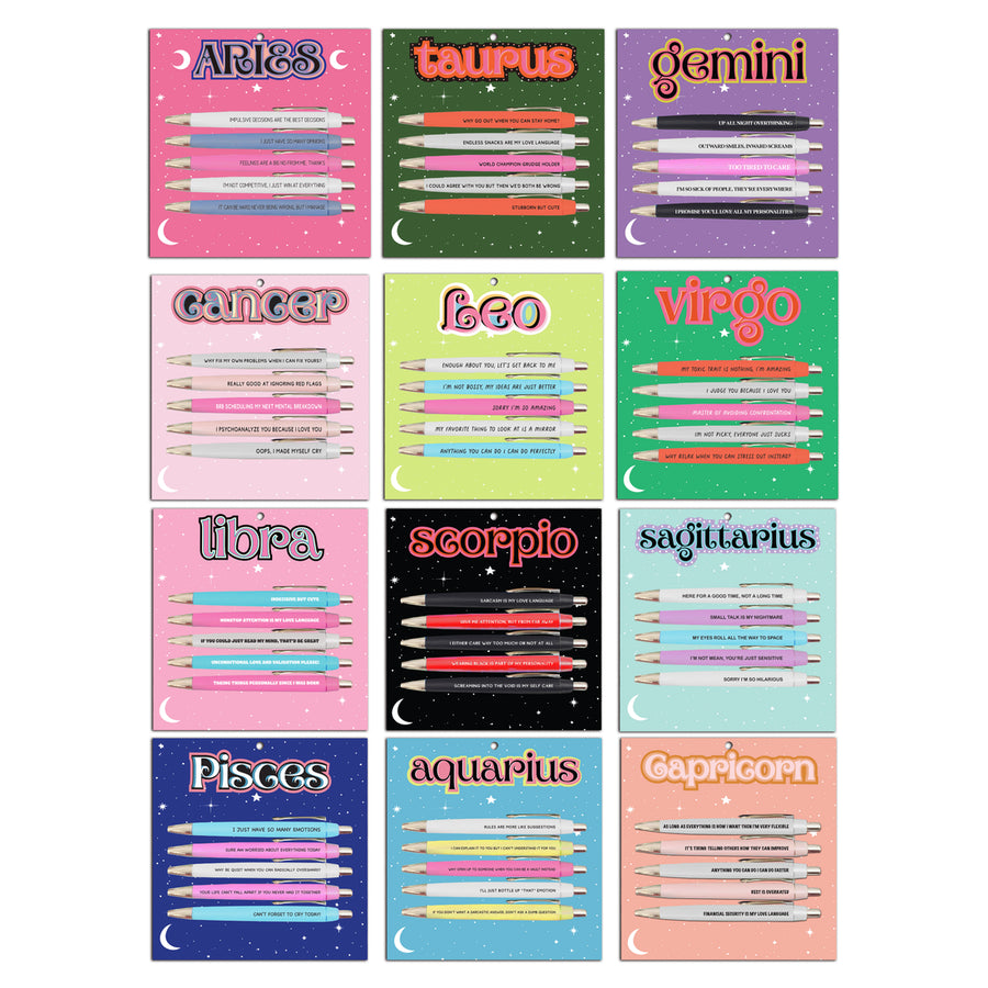 Cancer Funny Astrology Pen Set