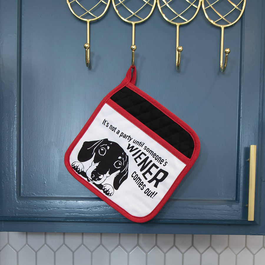 It's Not A Party Til Someone's Wiener Comes Out | Potholder