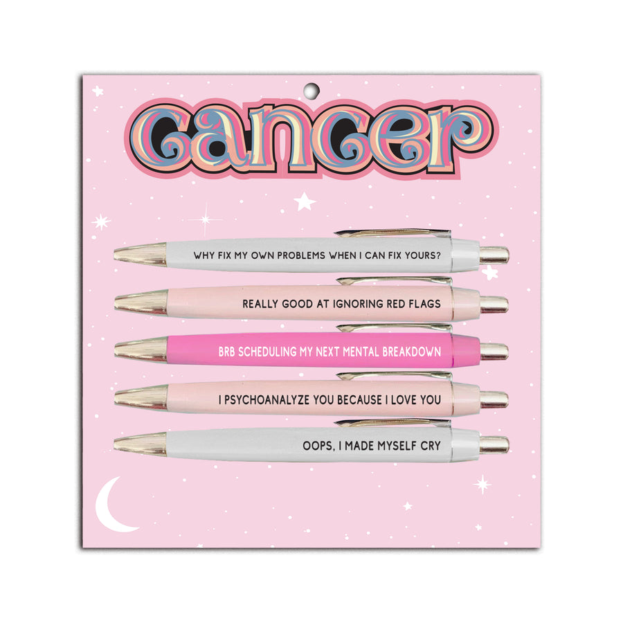 Cancer Funny Astrology Pen Set