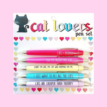 Cat Lovers Fun Pen Set